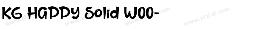 KG HAPPY Solid W00字体转换